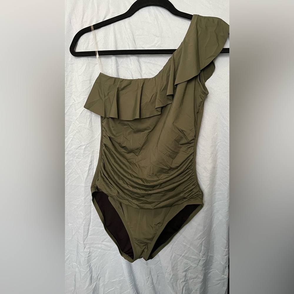 Army Green One-Piece Swimsuit